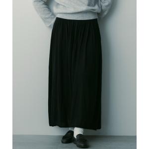 スカート ウールブレンド ギャザースカート