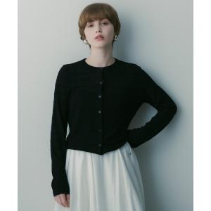 カーディガン デザインニットカーディガン レディース