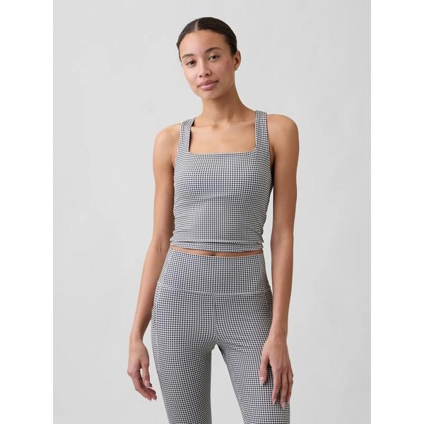 キャミソール GapFit Studio リサイクル スクエアネック ブラキャミ