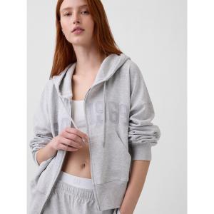 パーカー フレンチテリー オーバーサイズ GAP1969ロゴ ジップアップパーカー レディース