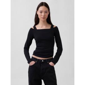 tシャツ モダン オフショルダートップス レディース