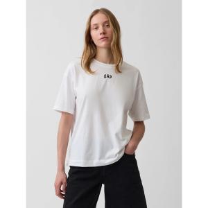 tシャツ 半袖 オーガニックコットン ヴィンテージソフト アスレチック GAPロゴ チュニックTシャツ レディース