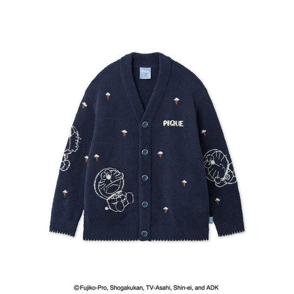 パジャマ 「ドラえもん」「メンズ」ベビモコジャガードカーディガン メンズ