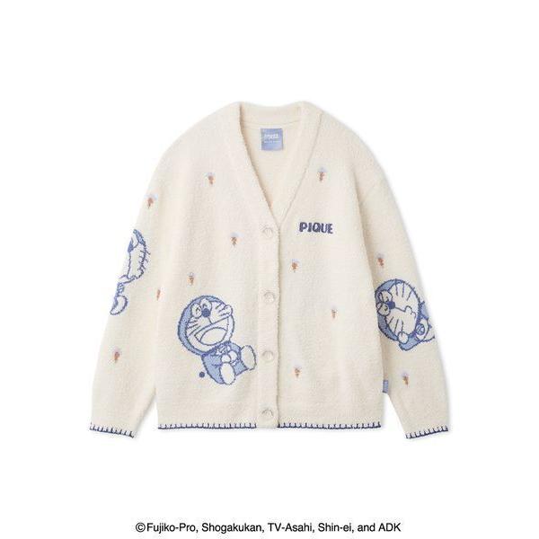 パジャマ ルームウェア 「ドラえもん」「レディース」ベビモコジャガードカーディガン レディース