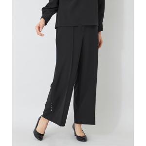 パンツ デュアルストレッチ ワイドパンツ レディース