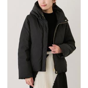 ダウンコート ダウンジャケット ナイロンマイクロタフタフード付きショートダウン レディース