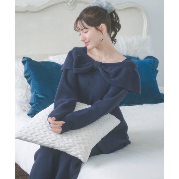 パジャマ ルームウェア 「SET ITEM」ribbon peplum setup / リボンペプラ...