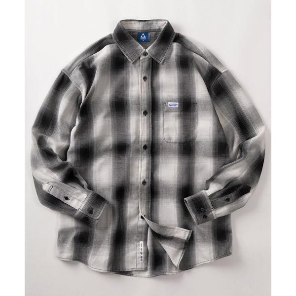 シャツ 「70」「GERRY/ジェリー」ピスネーム ワンポイント オンブレチェック レギュラーカラー...