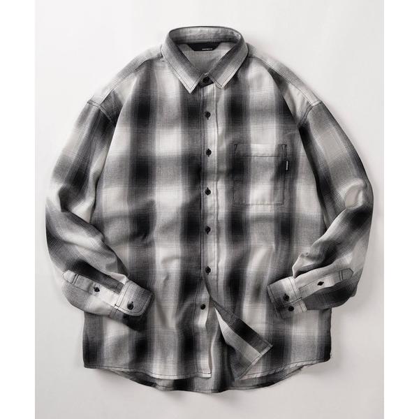 シャツ 「70」リラックスフィット オンブレチェックシャツ アメカジ メンズ レディース