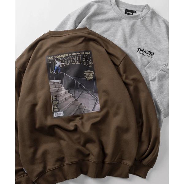トレーナー スウェット 「70」「THRASHER/スラッシャー」マガジンプリント 裏毛 クルーネッ...