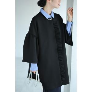 ノーカラーコート コート 羽織ったまま完成する 可愛さ春待ちアウター レディース