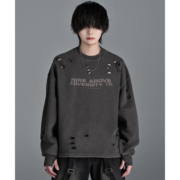 「ADRER」 スウェットカットソー X-SMALL ブラウン メンズ