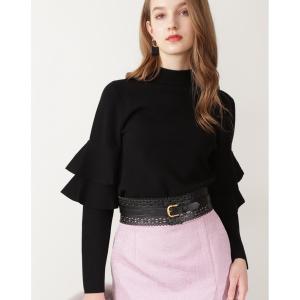 「PINKY&DIANNE」 長袖ニット 38 ブラック レディース