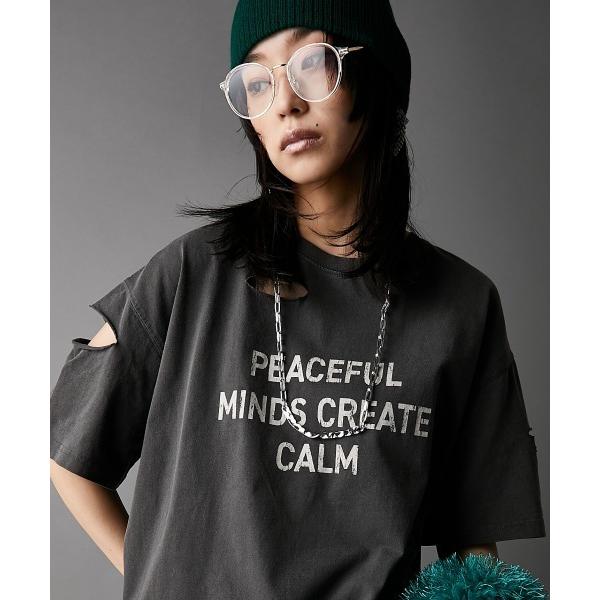 「GEVS.」 半袖Tシャツ LL チャコール レディース