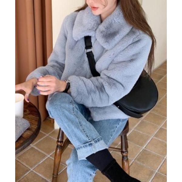 「by muni:r」 ジャケット FREE ブルー レディース