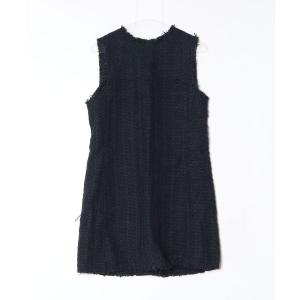 「MNG」 ノースリーブワンピース M ブラック レディース