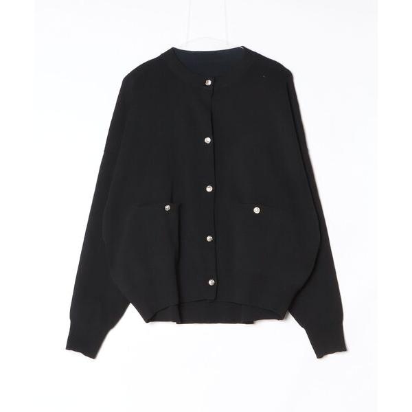 「Bonjour Sagan」 ニットカーディガン FREE ブラック レディース