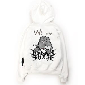 パーカー GALFY（ガルフィー）バチバチピアスパーカー/ヴィンテージ風スウェットジップアップパーカー メンズ レディース