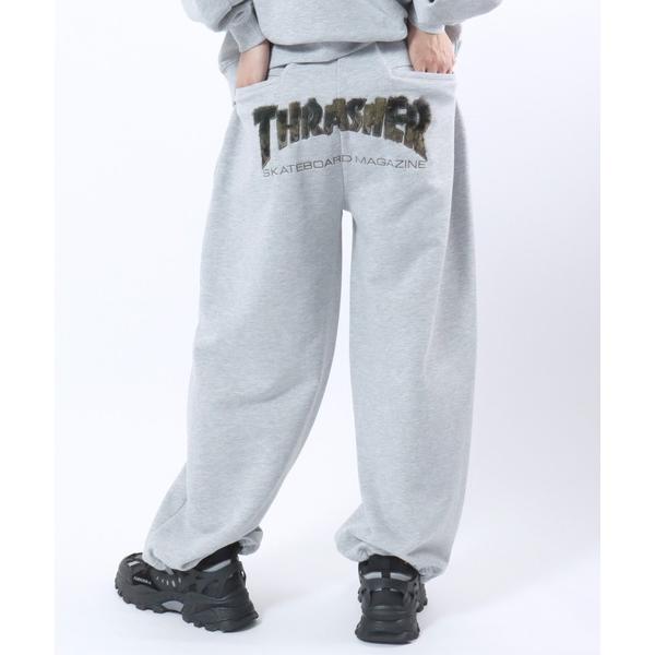 スウェットパンツ ジャージ THRASHER（スラッシャー）ヒップロゴ スウェットパンツ/選べるロゴ...
