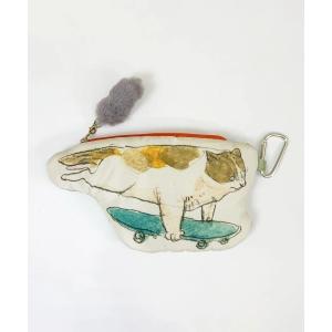 ポーチ MANGO ART/マンゴーアート　Kathy Lam Catポーチ レディース