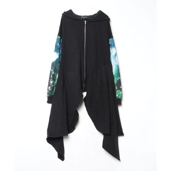 「ankoROCK」 ジップアップパーカー - ブラック メンズ