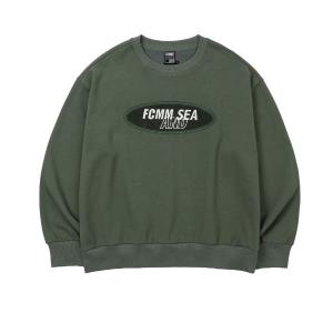 「FCMM」 スウェットカットソー MEDIUM オリーブ メンズ