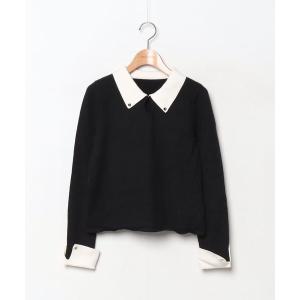 「JUNOAH」 長袖ニット M ネイビー メンズ