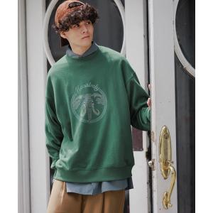 「niko and...」 スウェットカットソー MEDIUM グリーン メンズ