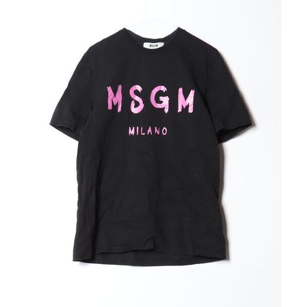 「MSGM」 半袖Tシャツ M ブラック メンズ