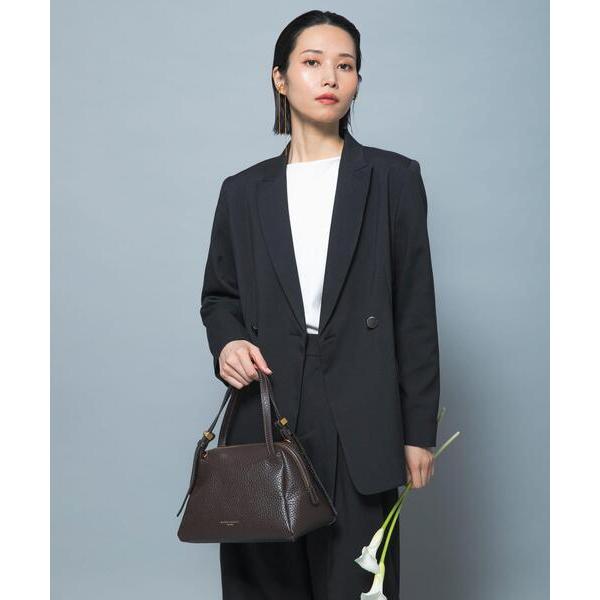 コート アウター 防シワシャンブレーツイルダブルジャケット レディース