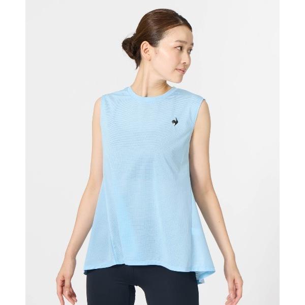tシャツ 「le coq sportif/ルコック」カップ付きインナー×メッシュノースリーブ 2点セ...