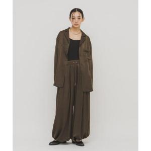 パンツ サテンバルーンパンツ レディース