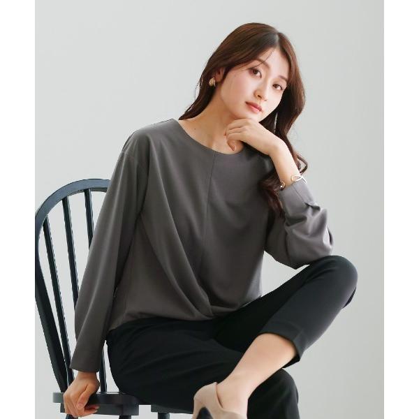 ブラウス シャツ 「 ディテール映え 」 ドライタッチフライス・3WAYカシュクールブラウス レディ...