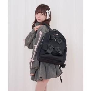 デイバック リュック ダブルリボンリュック レディース