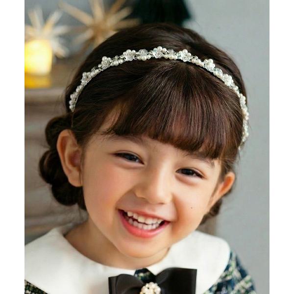 カチューシャ 入学式 卒園式 ジュエリーパール カチューシャ (1colors) 日本製 ハンドメイ...
