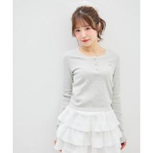★INGNI★イング★ブラウス★お花★黒★ 袖フリル花柄シアーブラウス｜INGNI(イング) 公式通販｜INGNI STORE