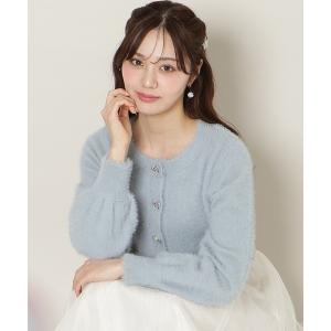 カーディガン 「New Year's Item」リボンボタンフェザーカーディガン レディース