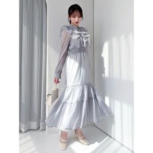 dazzlin アシメフリルシャツレイヤードトレンチワンピース 0226103019