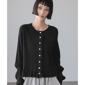 tシャツ フリルカーディガンＬＳ　638337 レディース
