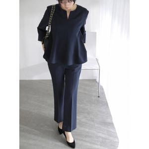 スラックス パンツ ベルト金具パンツ レディース