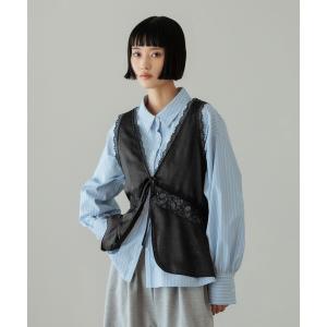 ベスト ジレ サテンレースベスト 638609 ...の商品画像