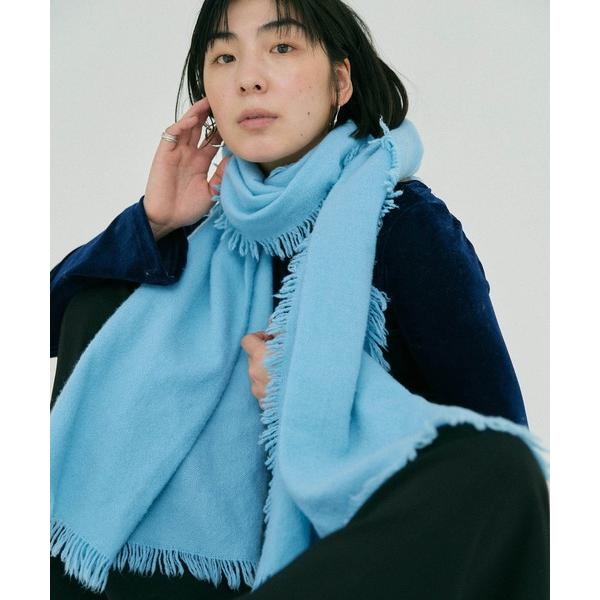 マフラー ストール MY BLUE WOOL MUFFLER レディース