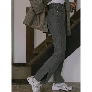 「CHAROL」 デニムパンツ M グレー レディース