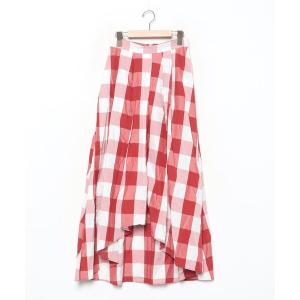 「AVIE」 フレアスカート 38 レッド レディース