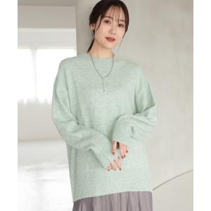 「GLOBAL WORK」 長袖ニット SHORT ミント レディース