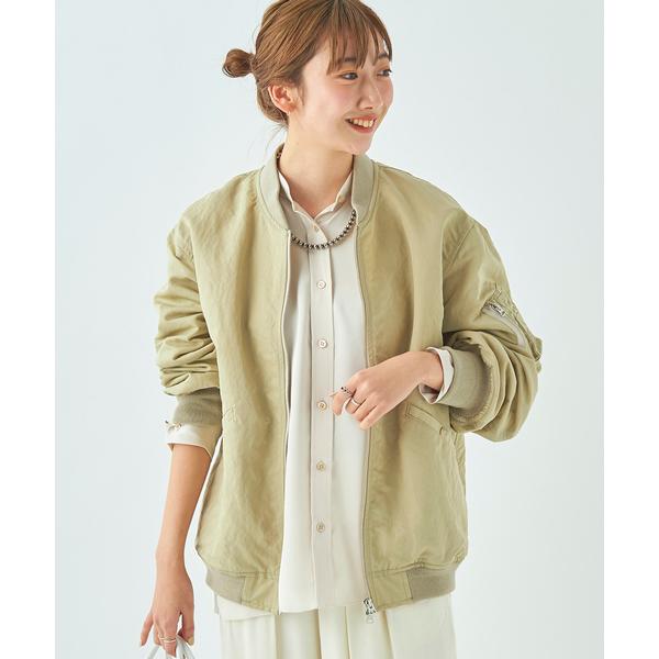 「Plage」 「R’IAM PLAGE」ナイロンブルゾン 36 ベージュ レディース