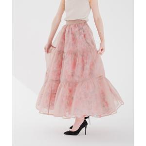 「qumerry.」 フレアスカート MEDIUM スモークピンク レディース