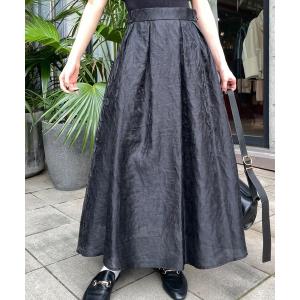 「LEANN MOMENT」 フレアスカート MEDIUM ブラック レディース