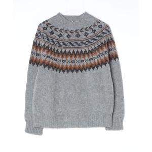 「Harley of Scotland」 長袖ニット 40 グレー メンズ