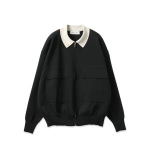 ブルゾン アウター Big Pocket Zip Up Knit Jacket メンズ レディース